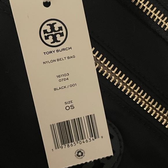 New, authentic Tory Burch nylon belt bag black 161103 - Picture 13 of 13